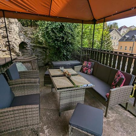 Waldblickwohnung Mit Schoener Terrasse Und Kamin Зебниц Екстериор снимка
