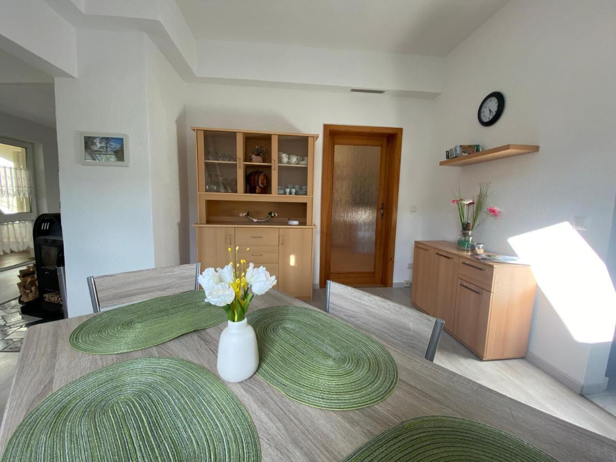 Waldblickwohnung Mit Schoener Terrasse Und Kamin Зебниц Екстериор снимка