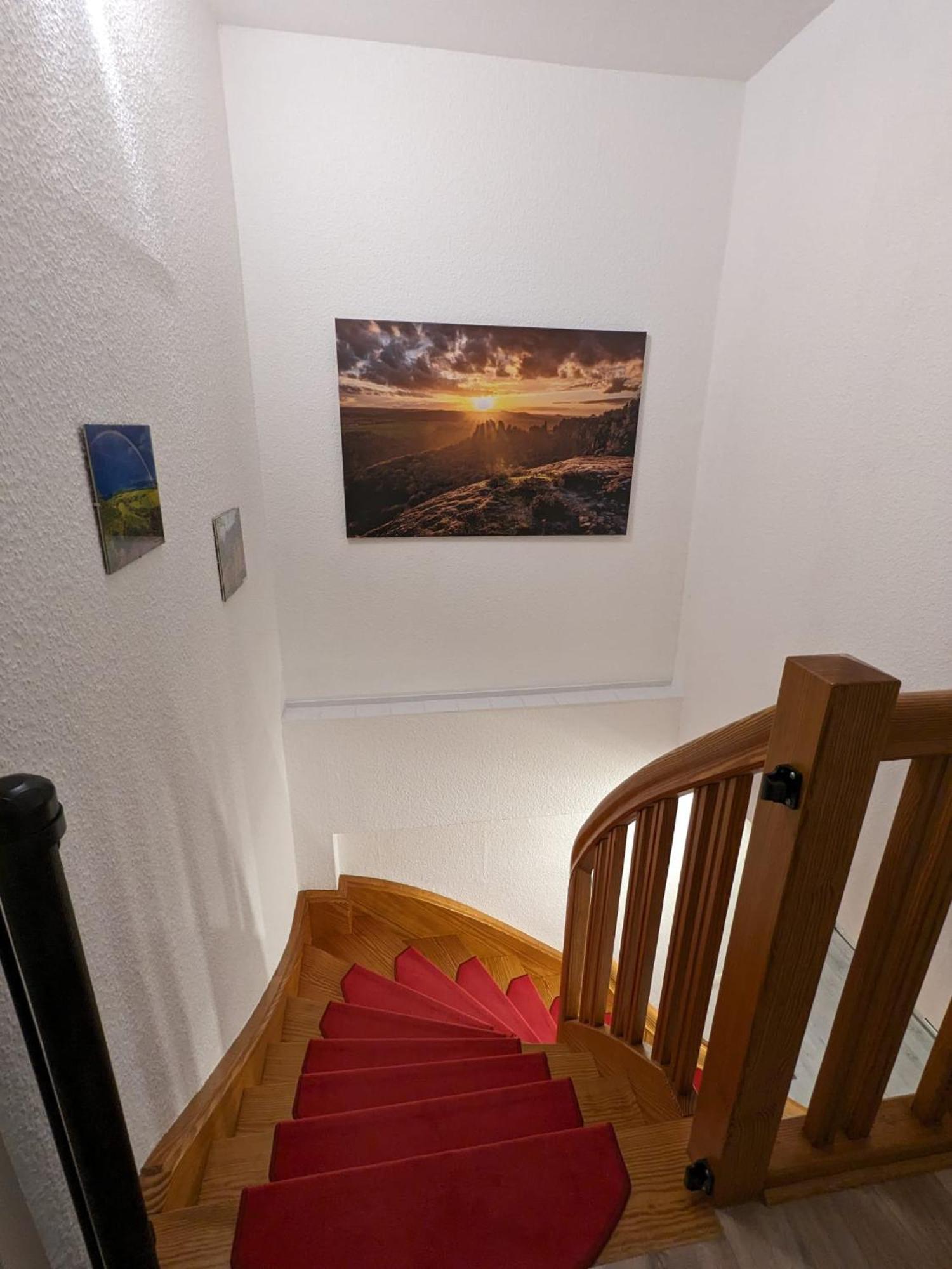 Waldblickwohnung Mit Schoener Terrasse Und Kamin Зебниц Екстериор снимка